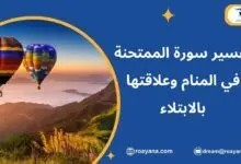 تفسير سورة الممتحنة في المنام وعلاقتها بالابتلاء تفسير حلم سورة الممتحنة في المنام